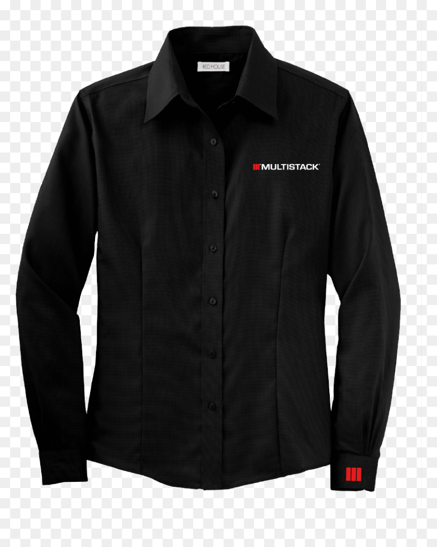 Dress Shirt Png Image - Black Gildan Long Sleeve Cotton, Transparent Png - black t-shirt png