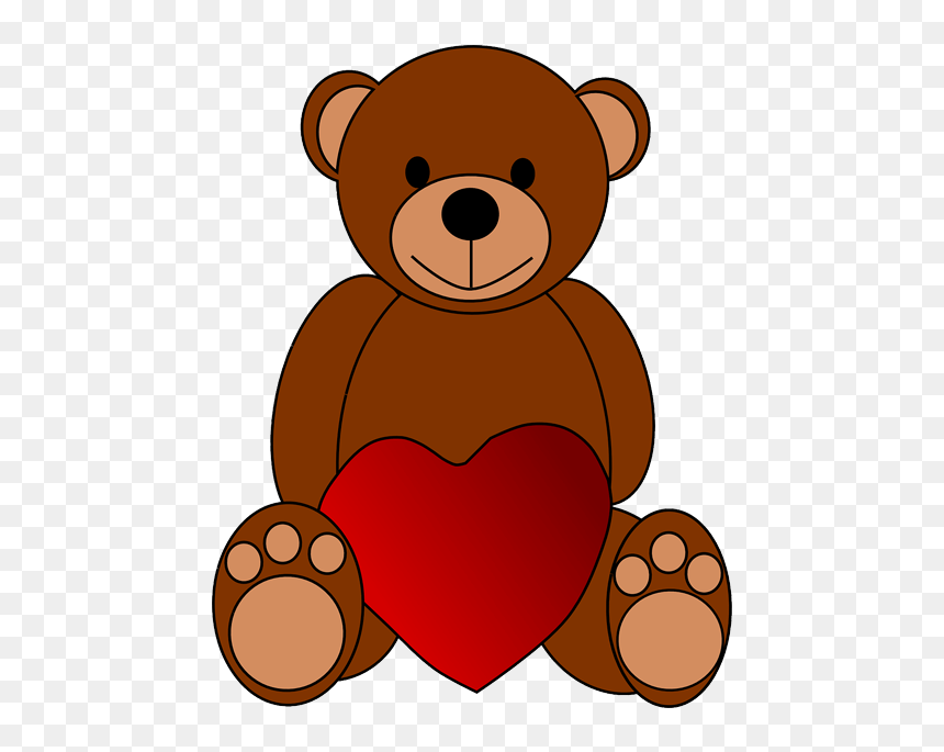 Valentine"s Day Teddy Bear Clipart - Love You Mark, HD Png Download - bear clipart png