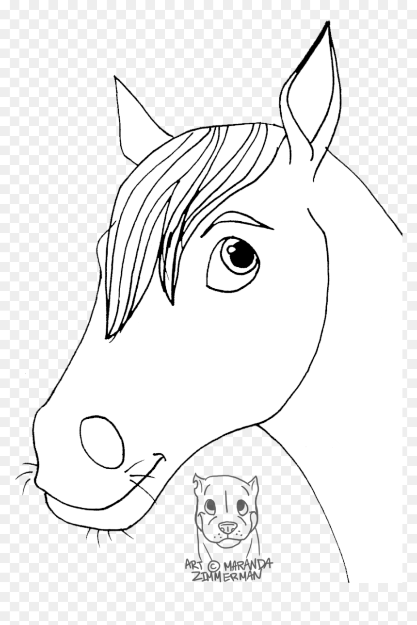 Drawn Mask Horse - Mane, HD Png Download - horse mask png