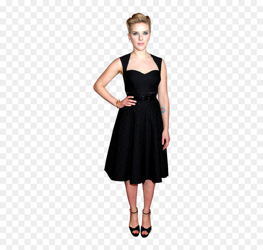 Hourglass Body Shape Dress, HD Png Download - scarlett johansson png
