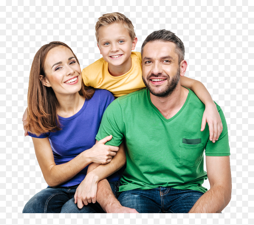 Happy Family Png Jpg Black And White - Happy Family Png, Transparent Png - happy family png