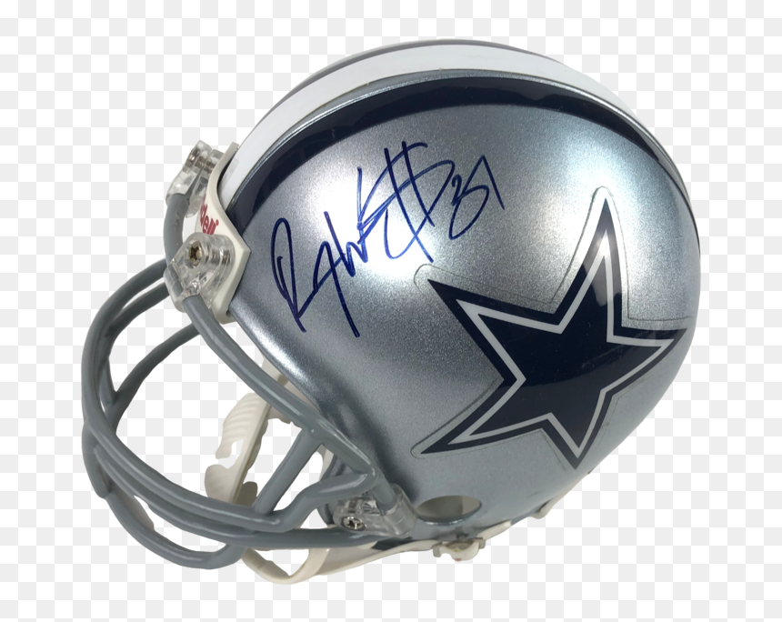 Roy Williams Autograph Dallas Cowboys Mini Helmet Signed - Football Helmet, HD Png Download - dallas cowboys helmet png