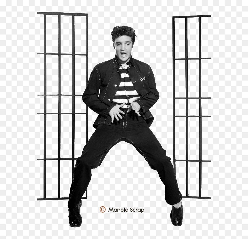 Tubes Personnes Célèbres Page 2 Elvis Presley - Elvis Presley Jailhouse Rock Jacket, HD Png Download - elvis png
