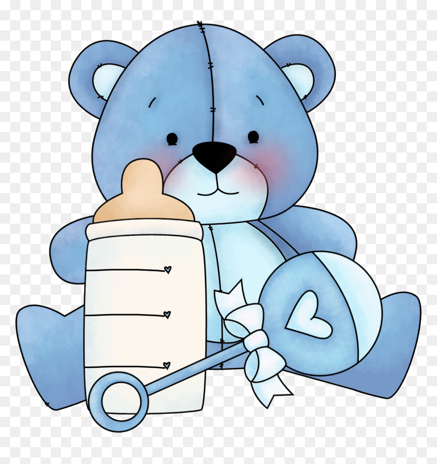 Teddy Bear Clipart Blue - Blue Teddy Bear Clipart, HD Png Download - bear clipart png