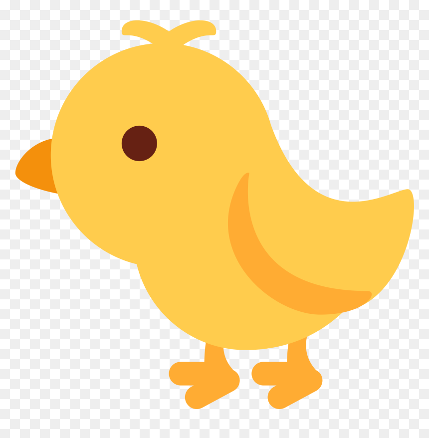 Cute Baby Chicken Png Clipart , Png Download - Twitter Chick Emoji, Transparent Png - chick png
