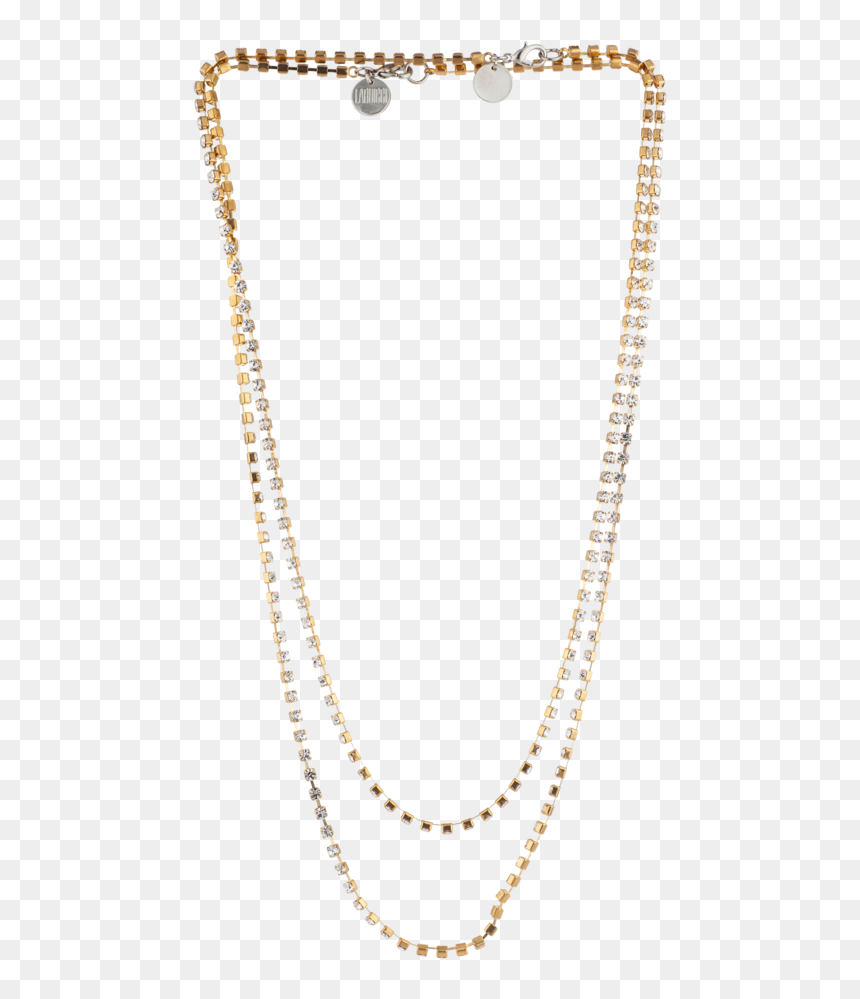 Necklace, HD Png Download - rapper gold chain png