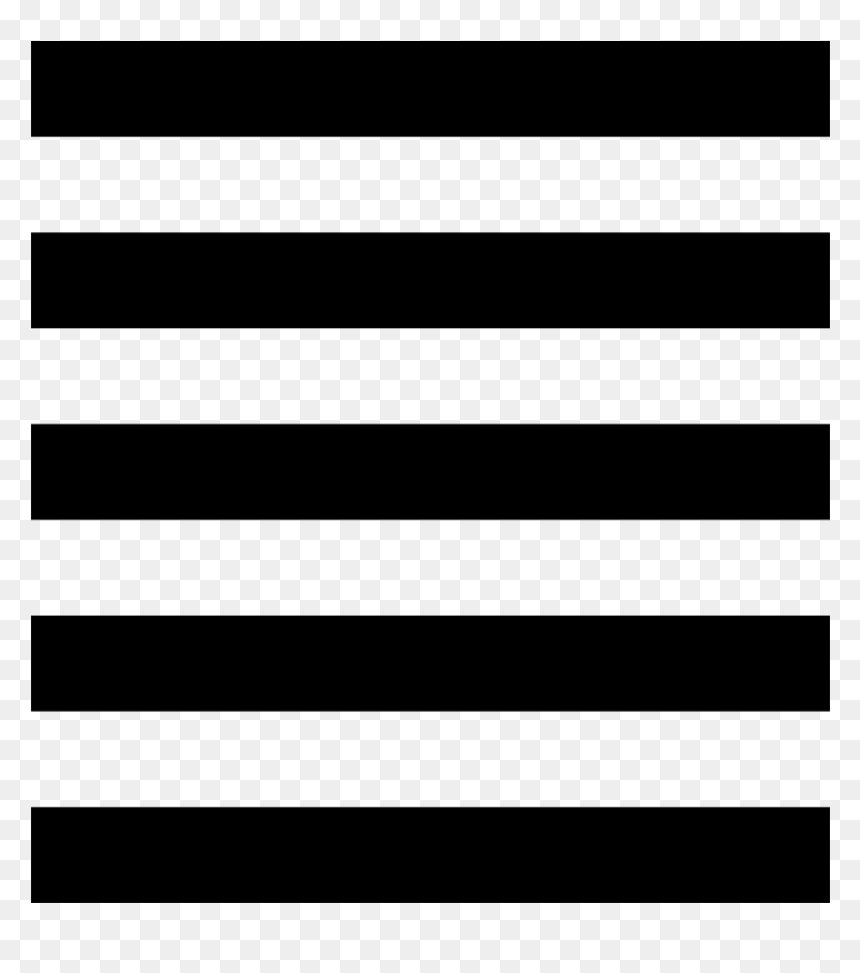 Justify Icon In Word, HD Png Download - horizontal black line png
