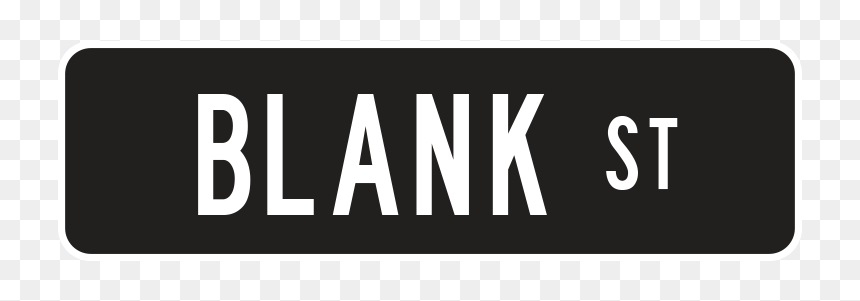 Graphics, HD Png Download - blank street sign png