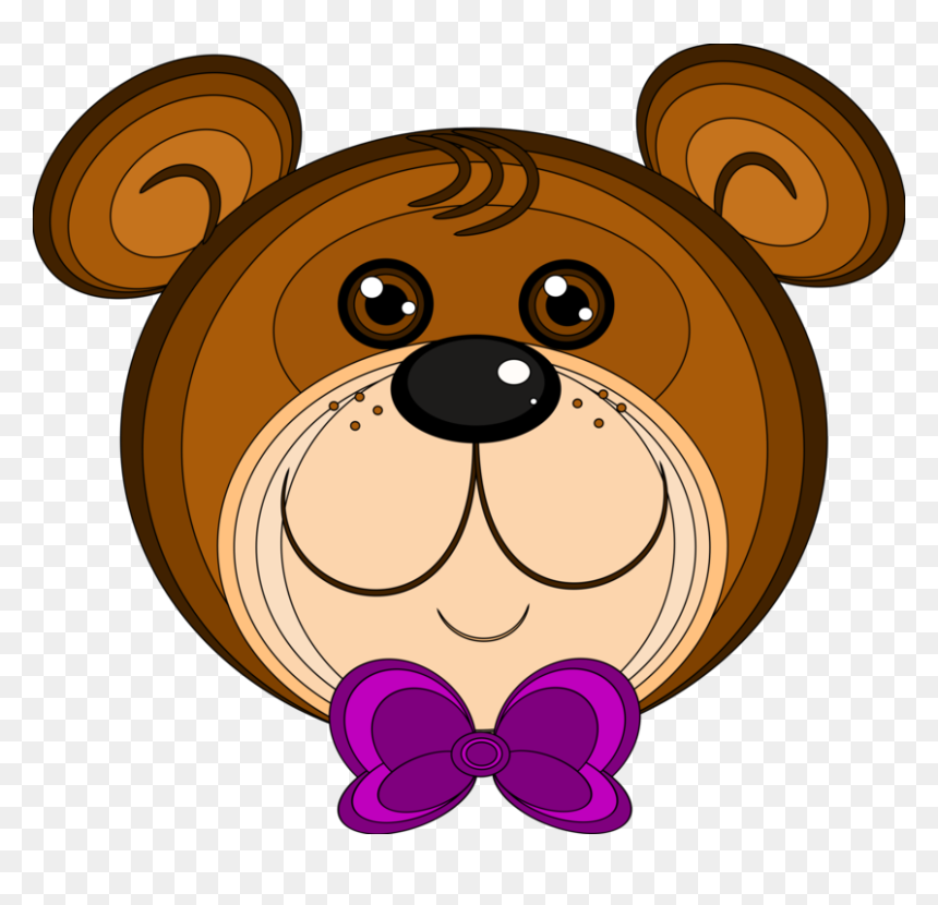 Cute Bear Teddy Bear Clip Art On Teddy Bears Clip Art - Face Of Teddy Bear, HD Png Download - cute bear png