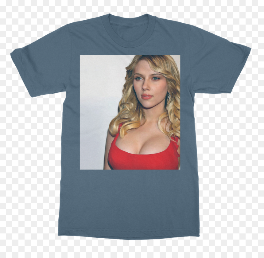 Scarlett Johansson ﻿classic Adult T-shirt - Scarlett Johansson T Shirt, HD Png Download - scarlett johansson png