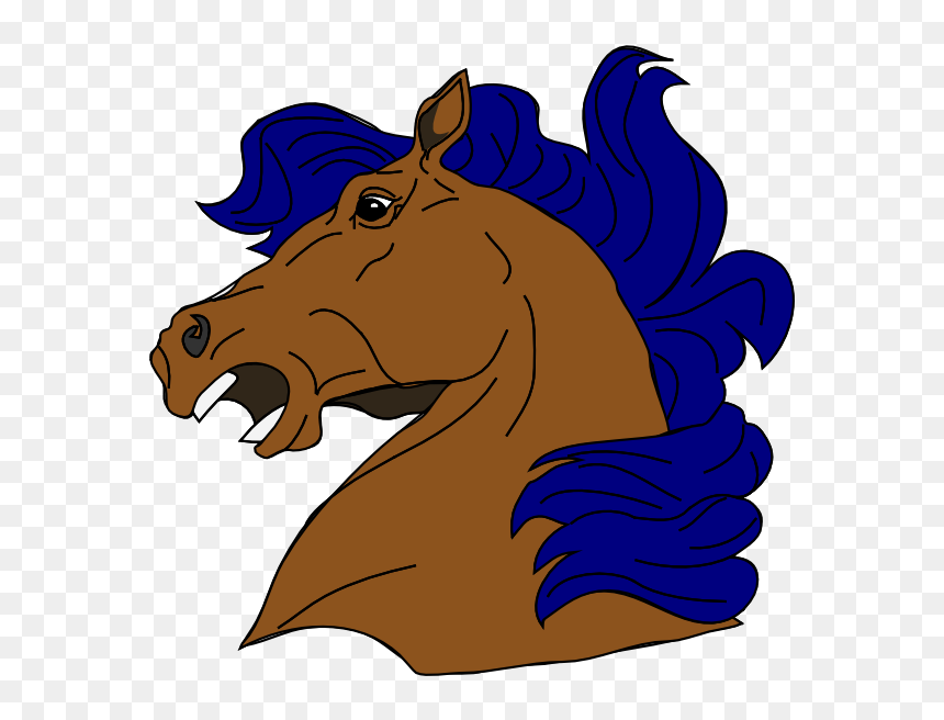 Mustang Clip Art At - Horse Face Clipart, HD Png Download - horse mask png