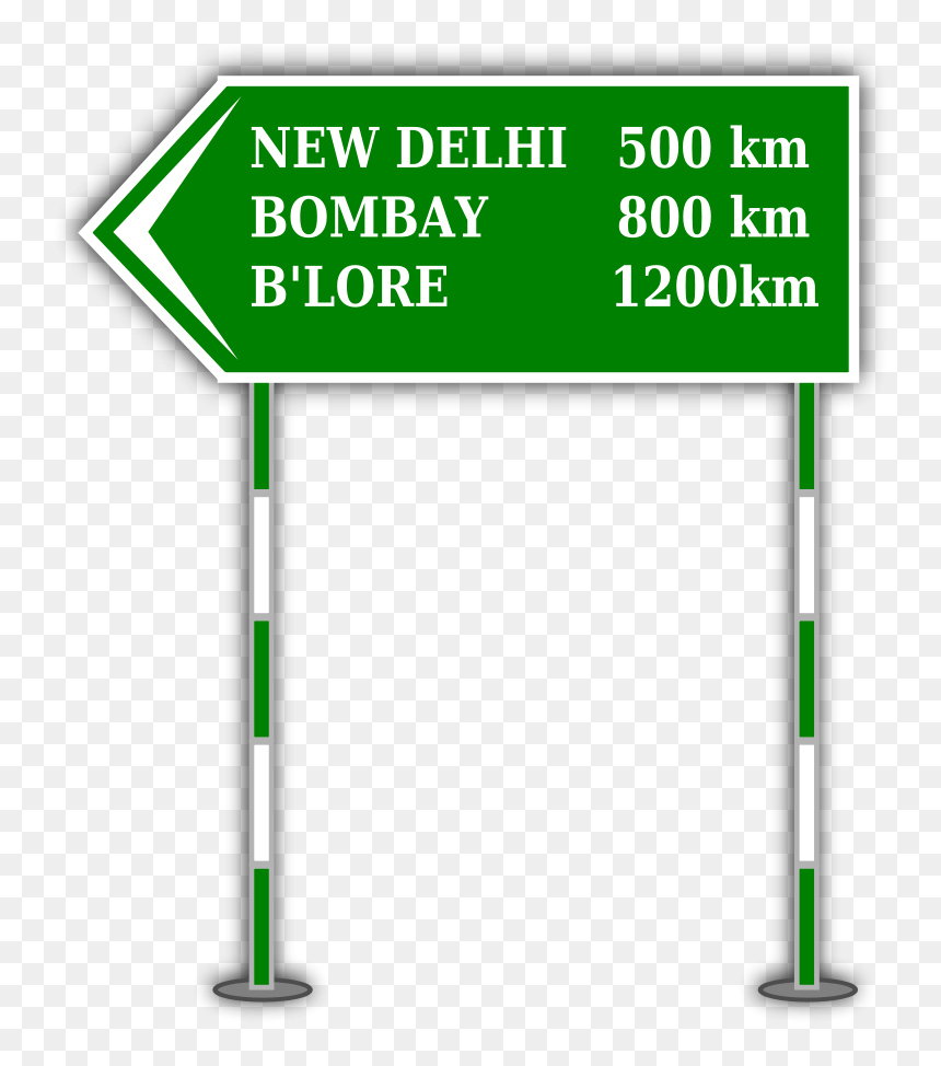 Sign Board Svg Clip Arts - Sign Board Clipart, HD Png Download - street signs png