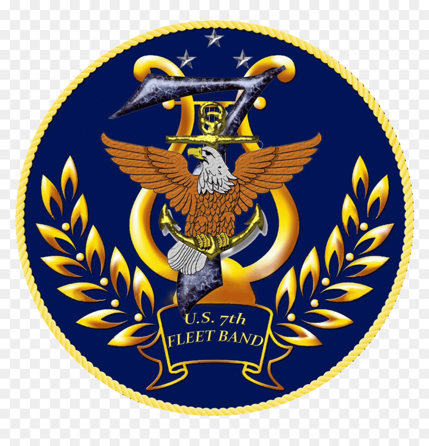 Download A Hi- Res Copy Of The Logo - Us Navy Seventh Fleet Band, HD Png Download - us navy logo png