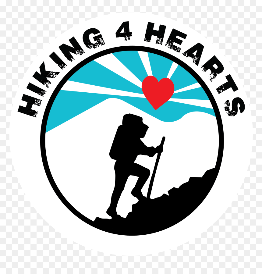 Official Hiking 4 Hearts Logo - Silhouette, HD Png Download - hiking png