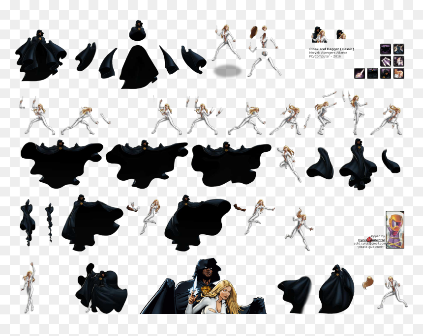 Sonic The Hedgehog Pokemon Black & White Marvel - Marvel Avengers Alliance Cloak And Dagger, HD Png Download - sega png