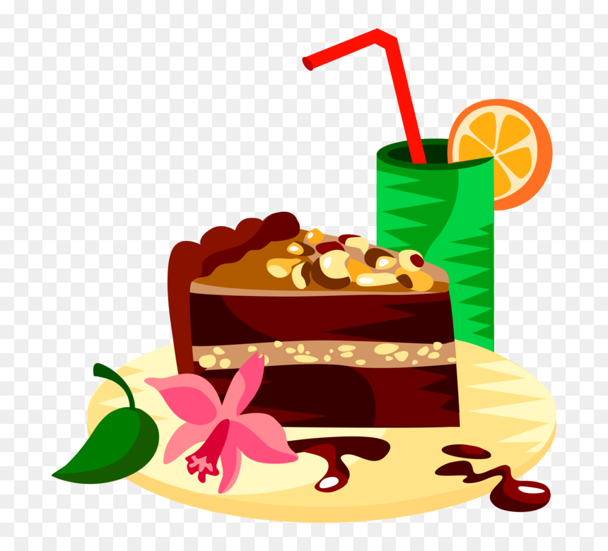 Desserts Clipart German Chocolate Cake - Chocolate Cake Clip Art, HD Png Download - chocolate cake png