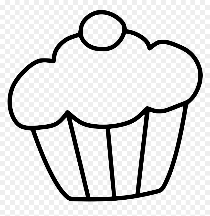 Muffin Cake Dessert Sweet - Starbucks Muffin Icons White, HD Png Download - sweet png