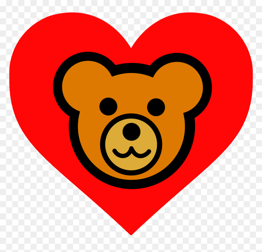 Red Teddy Bear Clipart , Png Download - Outline Pictures Of Teddy Bear, Transparent Png - bear clipart png