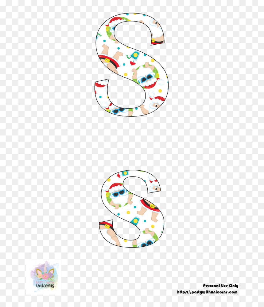 Summer Santa Clip Art Letters - Illustration, HD Png Download - png letters
