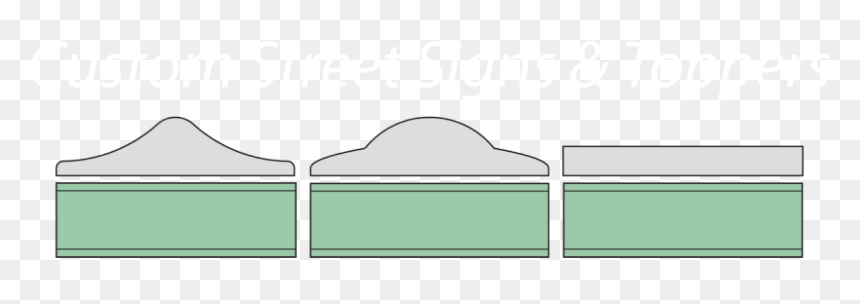 Street Signs And Toppers - Roof, HD Png Download - blank street sign png