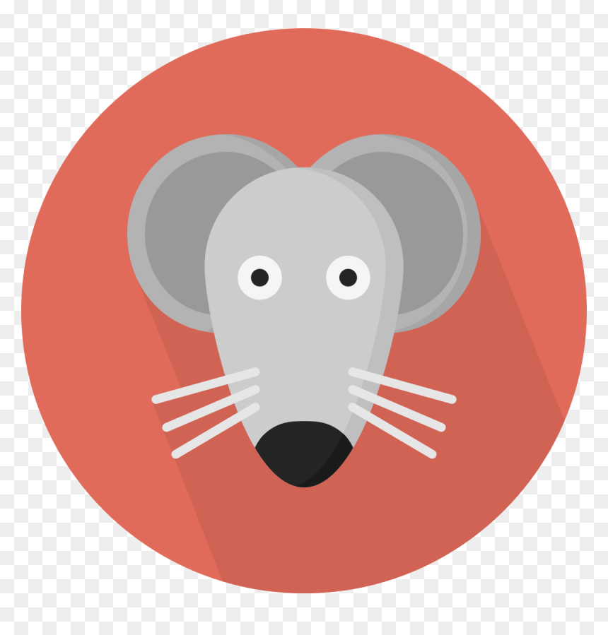 Flat Animal Icon Hd, HD Png Download - mouse animal png