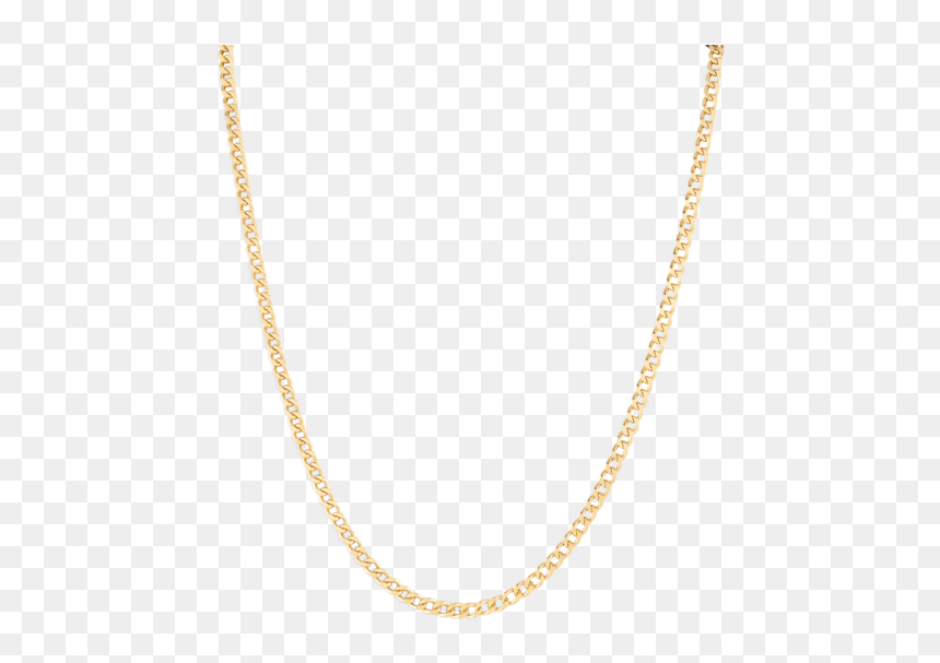 Mejuri Curb Necklace - Gouden Ketting, HD Png Download - rapper gold chain png