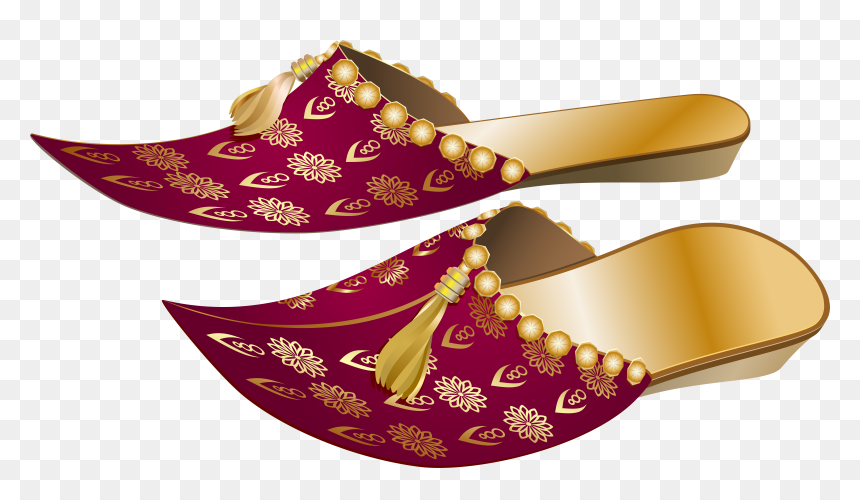 Arabian Slippers Png Clip - Shoes And Slippers Png, Transparent Png - ballet shoes png