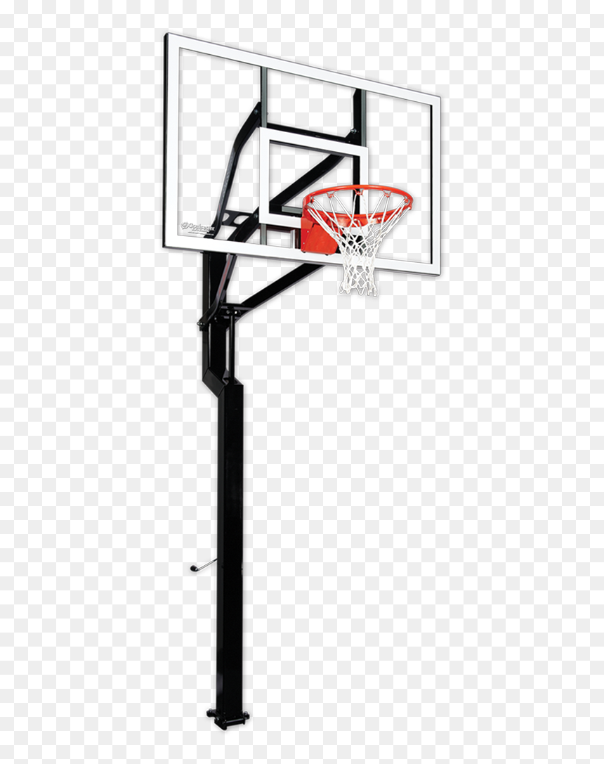 All American Signature Series 60″ Backboard - Height Of Basketball Pole From Ground, HD Png Download - basketball backboard png