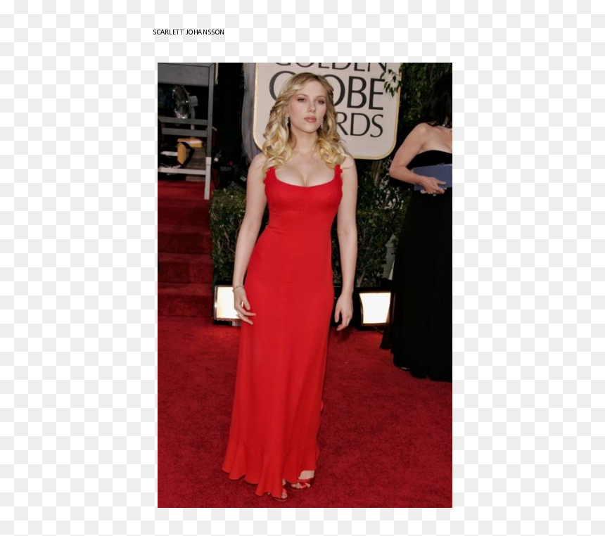 Scarlett Johansson Golden Globes Dress, HD Png Download - scarlett johansson png
