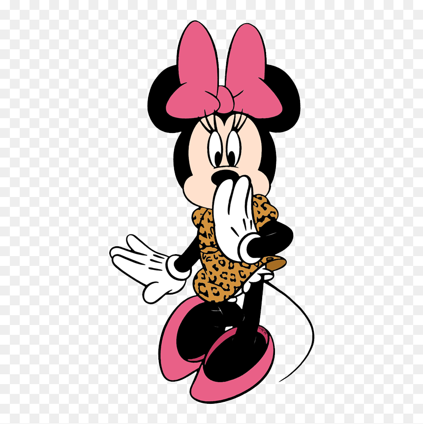 Minnie Mouse Clipart Leopard Print - Minnie Mouse Animal Print, HD Png Download - mouse animal png