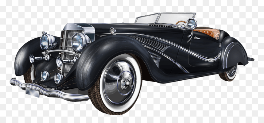 Gentel Cars - Vintage Car, HD Png Download - vintage car png