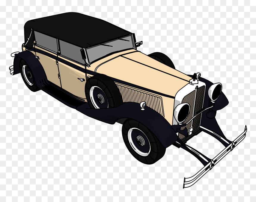 Maybach Zeppelin 2010 Model Car Clipart Png Image - Antique Car, Transparent Png - vintage car png