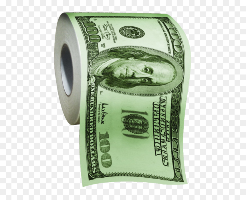 Money Toilet Paper, HD Png Download - hundred dollar bill png