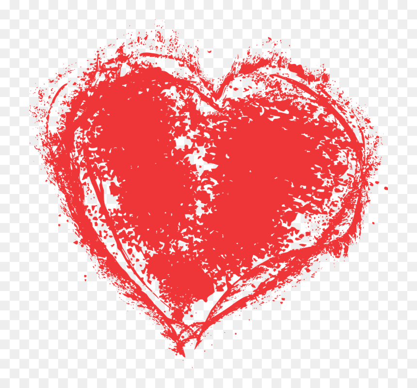 Artistic Heart Transparent, HD Png Download - paint.png