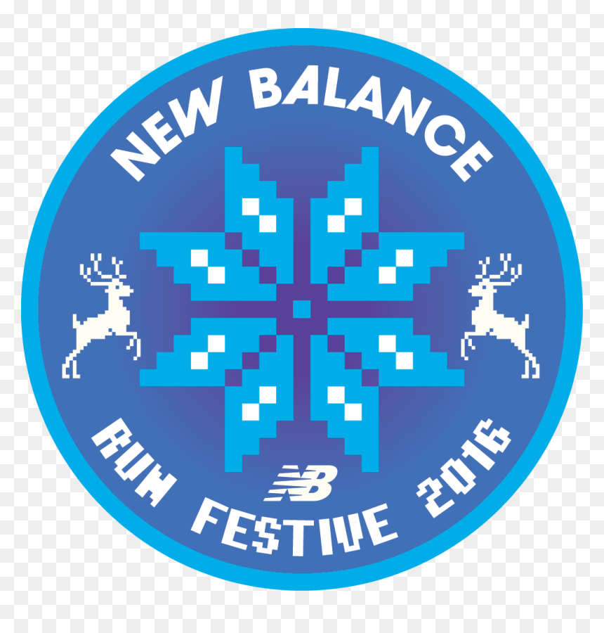 New Balance Run Festive Logo - 2m Distance Sign Symbol, HD Png Download - new balance logo png