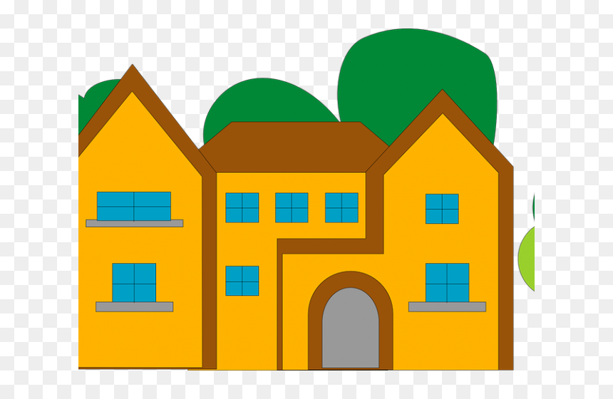 Hotel Clipart Library Building - Clipart Buildings, HD Png Download - school building png