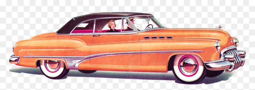 1950 Car Clipart, HD Png Download - vintage car png