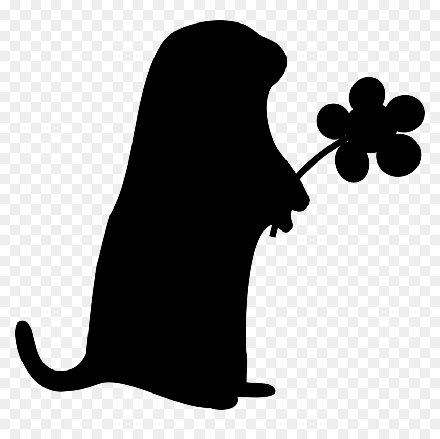 Black And White Groundhogs, HD Png Download - groundhog png