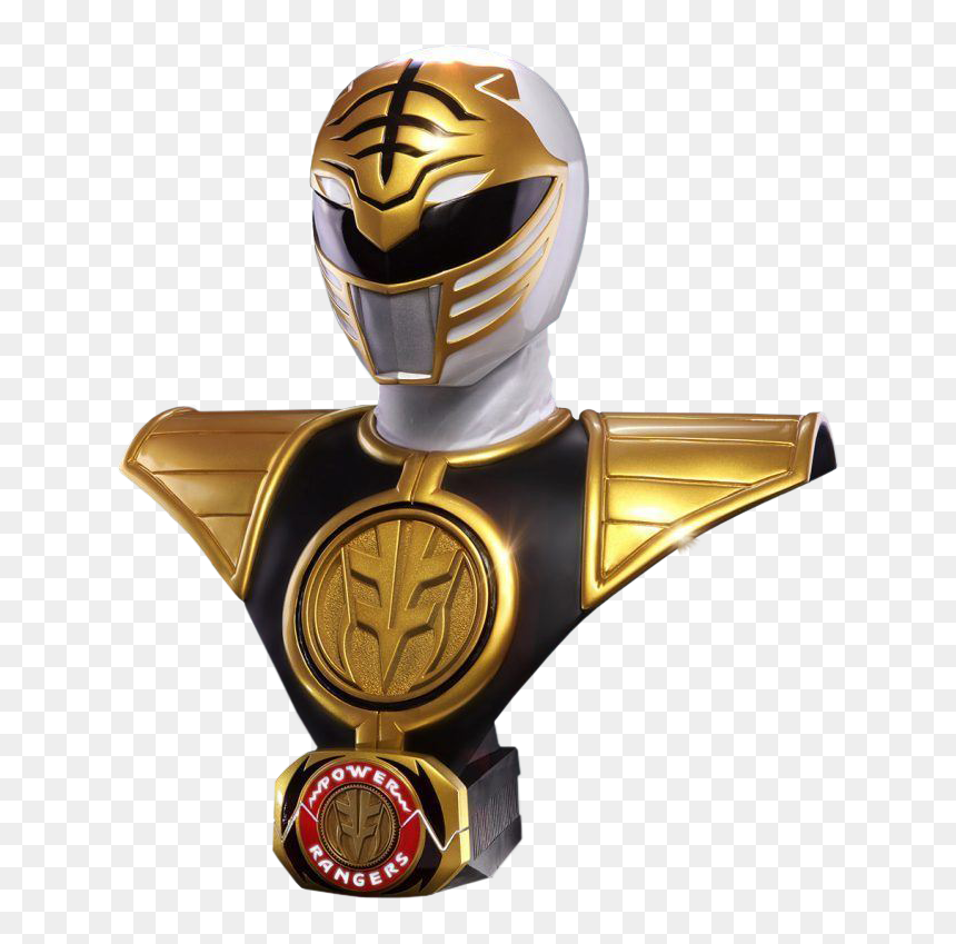 White Ranger Png - Busto Dei Power Ranger, Transparent Png - power ranger png