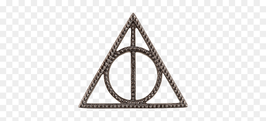 Harry Potter Stencil Deathly Hallows, HD Png Download - harry potter wand png