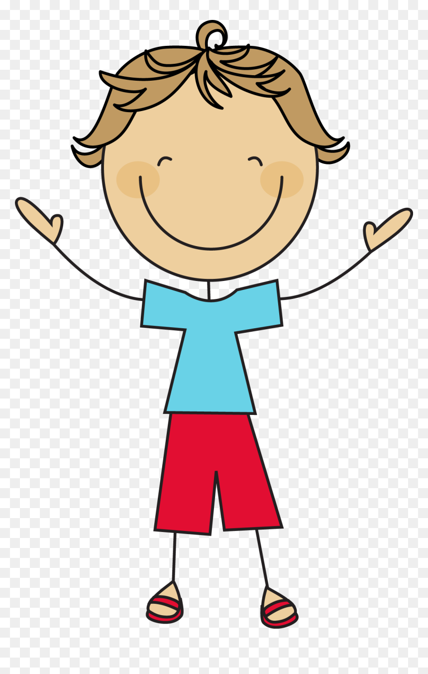 Cartoon Stick Figure Boy, HD Png Download - stick figures png