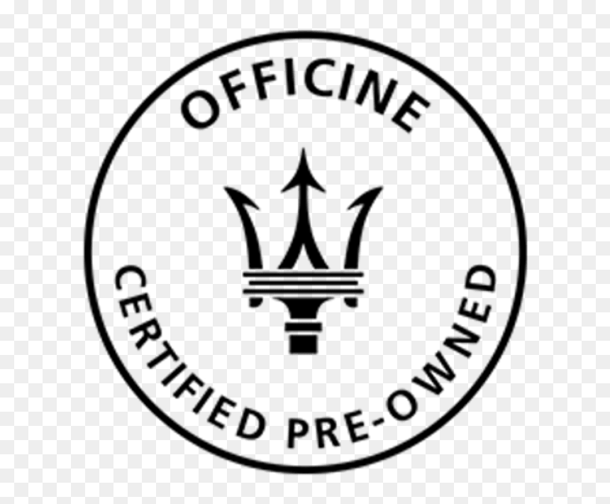 Officine Maserati Certified Pre Owned, HD Png Download - maserati logo png