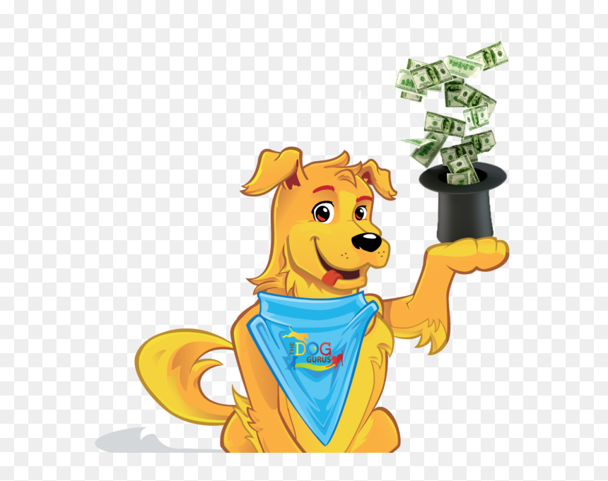 Griffin The Dog Holding A Top Hat With One Hundred, HD Png Download - hundred dollar bill png