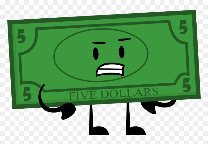 5 Dollar Bill - Cool Insanity 1 Dollar, HD Png Download - bill png