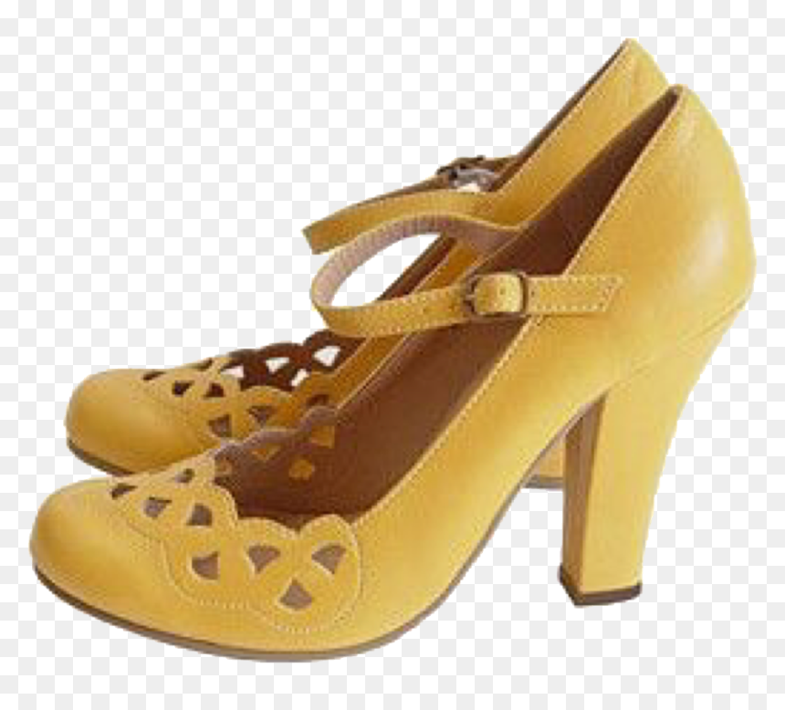 Edit, Moodboard, And Niche Image - Mustard Pumps, HD Png Download - heels png
