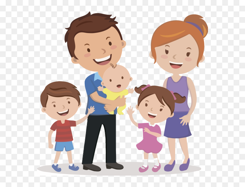 Transparent Family Day Cartoon People Child For Happy - Clip Art Family, HD Png Download - happy family png