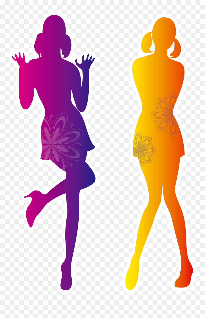 Fashion Silhouette Illustration - Woman Wearing Heels Silhouette, HD Png Download - heels png