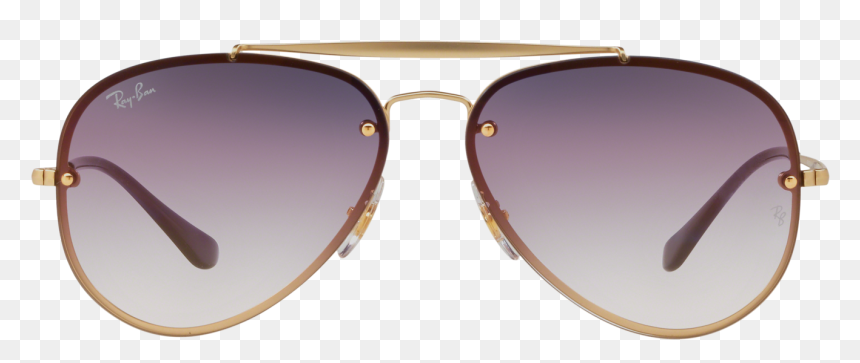 Sunglasses Ray Ban Aviator Blaze Gold Matte Rb3584n - Shadow, HD Png Download - aviator sunglasses png