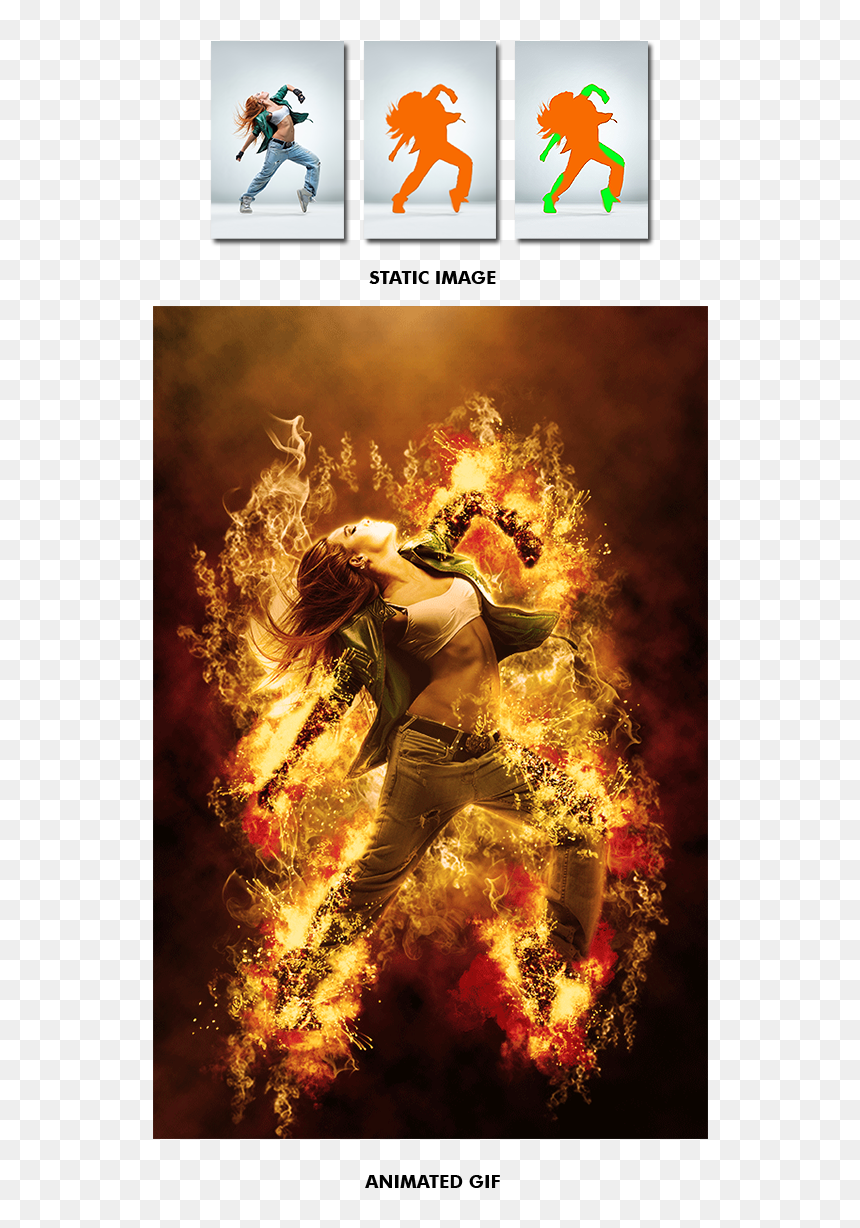 Poster, HD Png Download - fire png gif