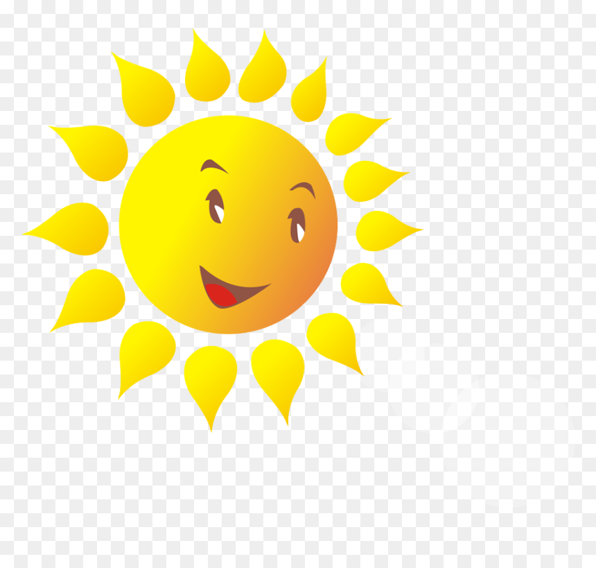 Smiley Cartoon Clip Art - Earth Ozone Layer Cartoon, HD Png Download - happy sun png
